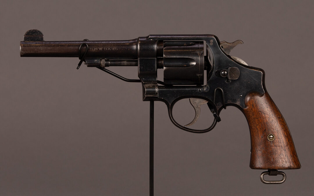 Smith & Wesson M1917 revolver belonging to James W. Anding